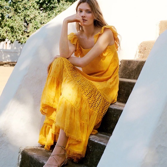 Anthropologie Fallon Eyelet Maxi Dress - Picture 14 of 16